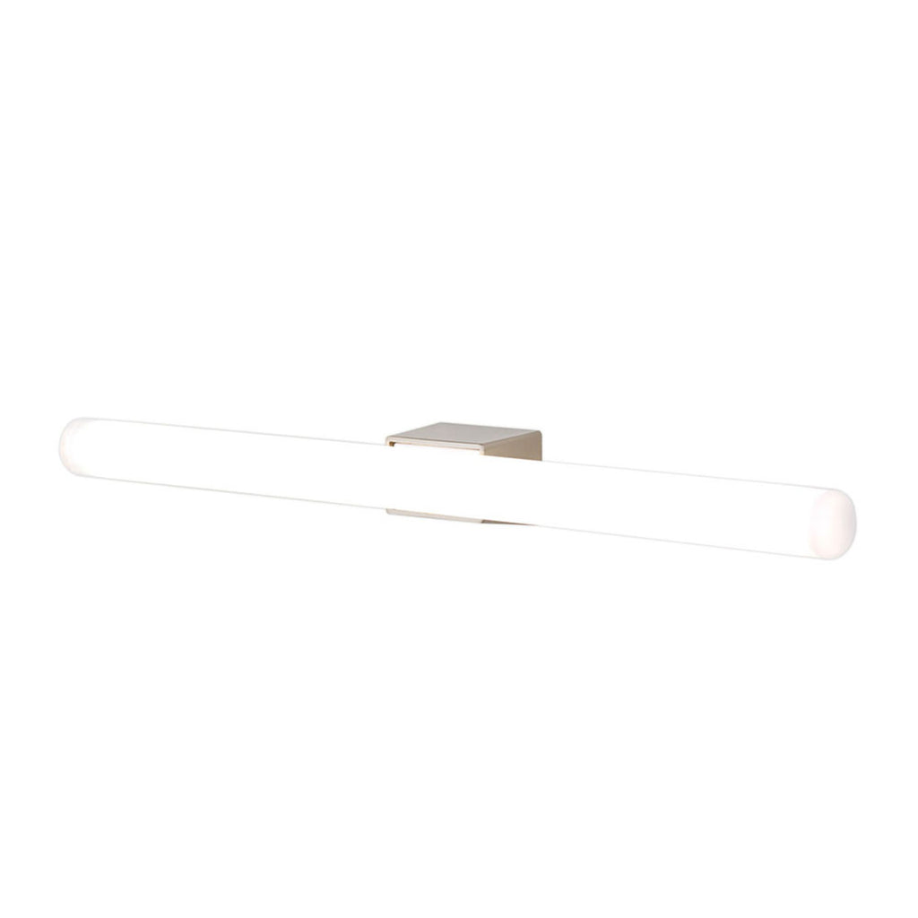 Montert LED speillampe Visagist matt nikkel 50 cm varmhvit på baderom