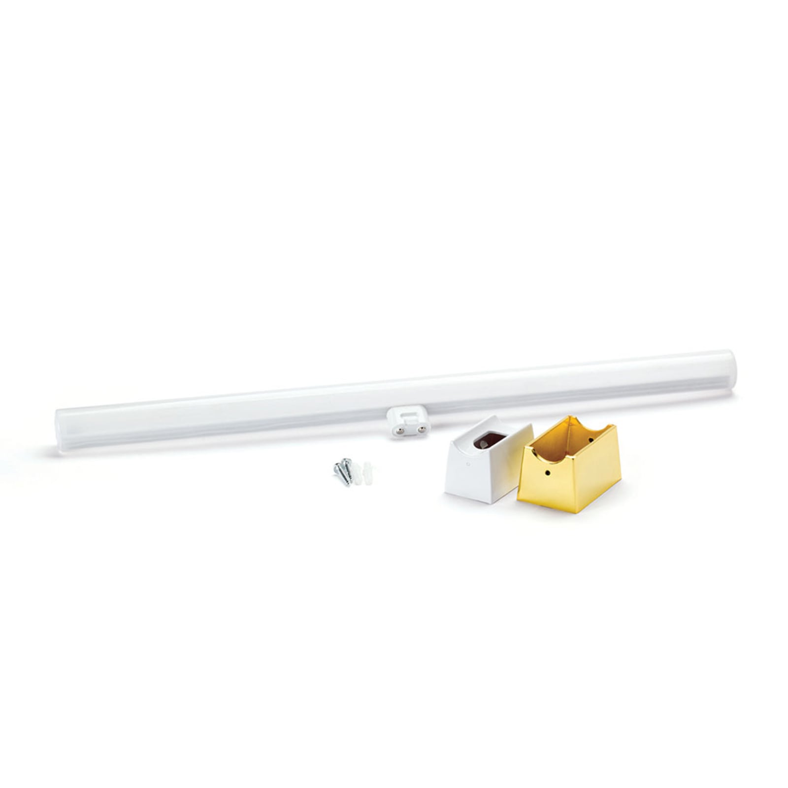 LED speillampe Visagist messing 50 cm S14d 8W monteringsdetalj