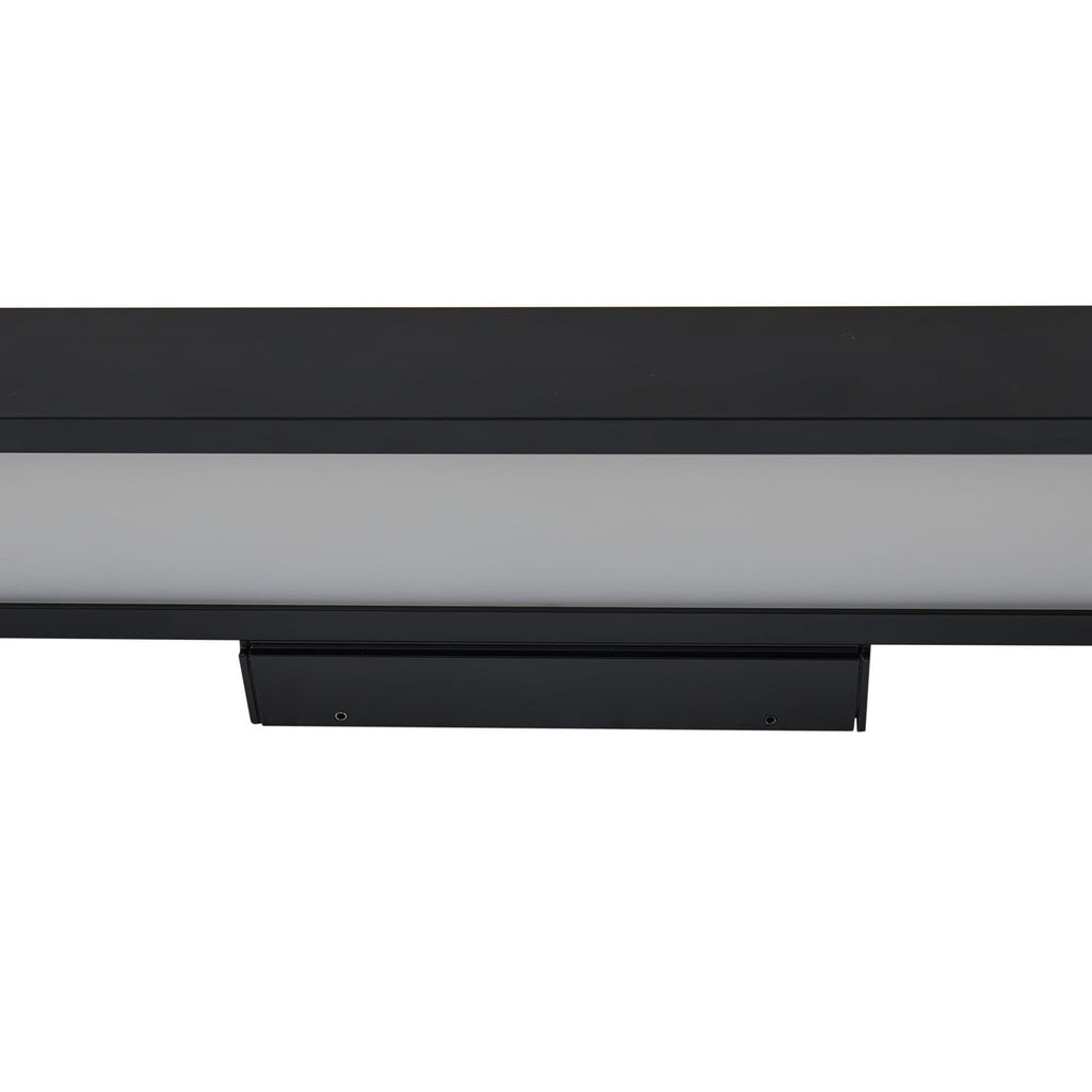 LED speillampe Zafira med veggfeste i svart matt
