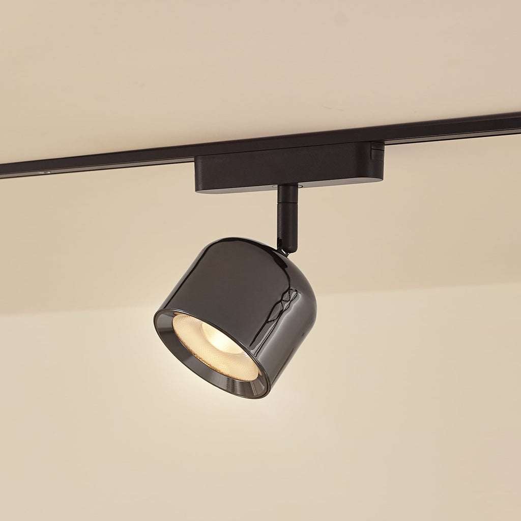 LED-spot 48V Lumaro grå aluminium Ø8,2 cm dimbar CCT forfra