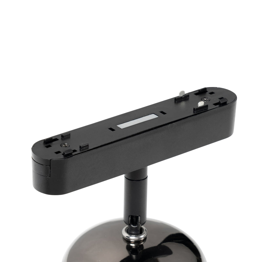 LED-spot 48V Lumaro grå aluminium Ø8,2 cm i Lumaro skinnesystem
