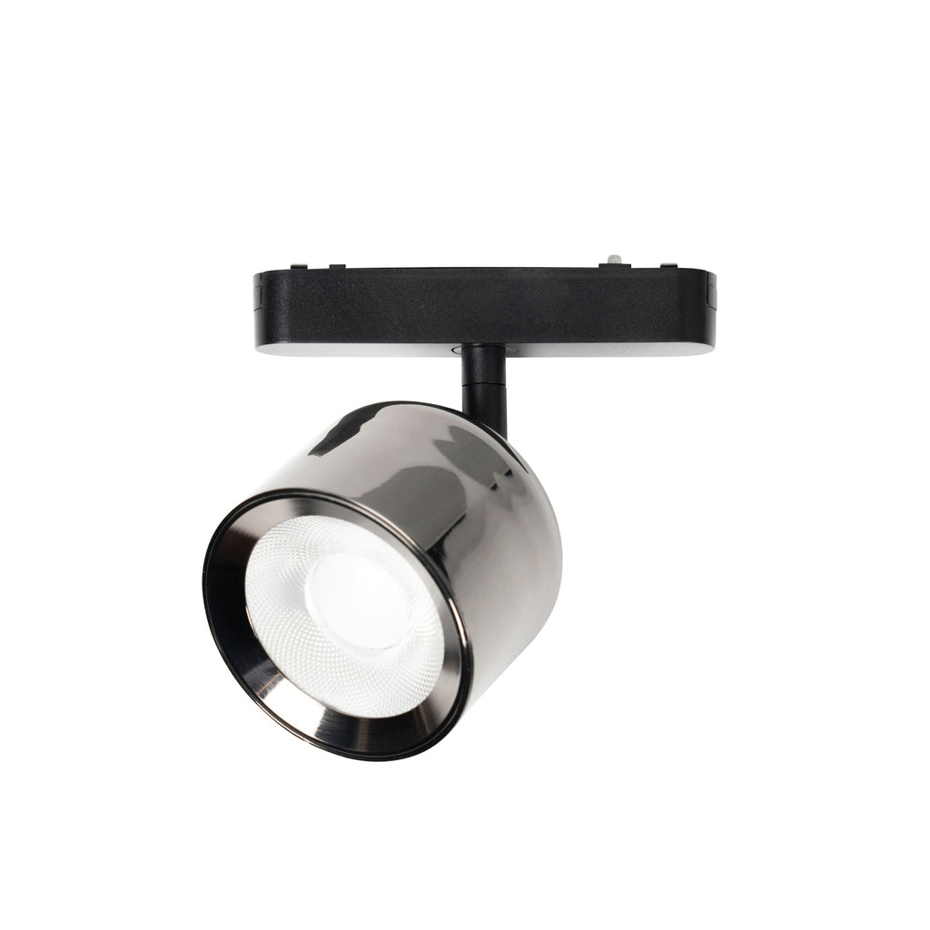 LED-spot 48V Lumaro grå aluminium Ø8,2 cm lysfargejustering