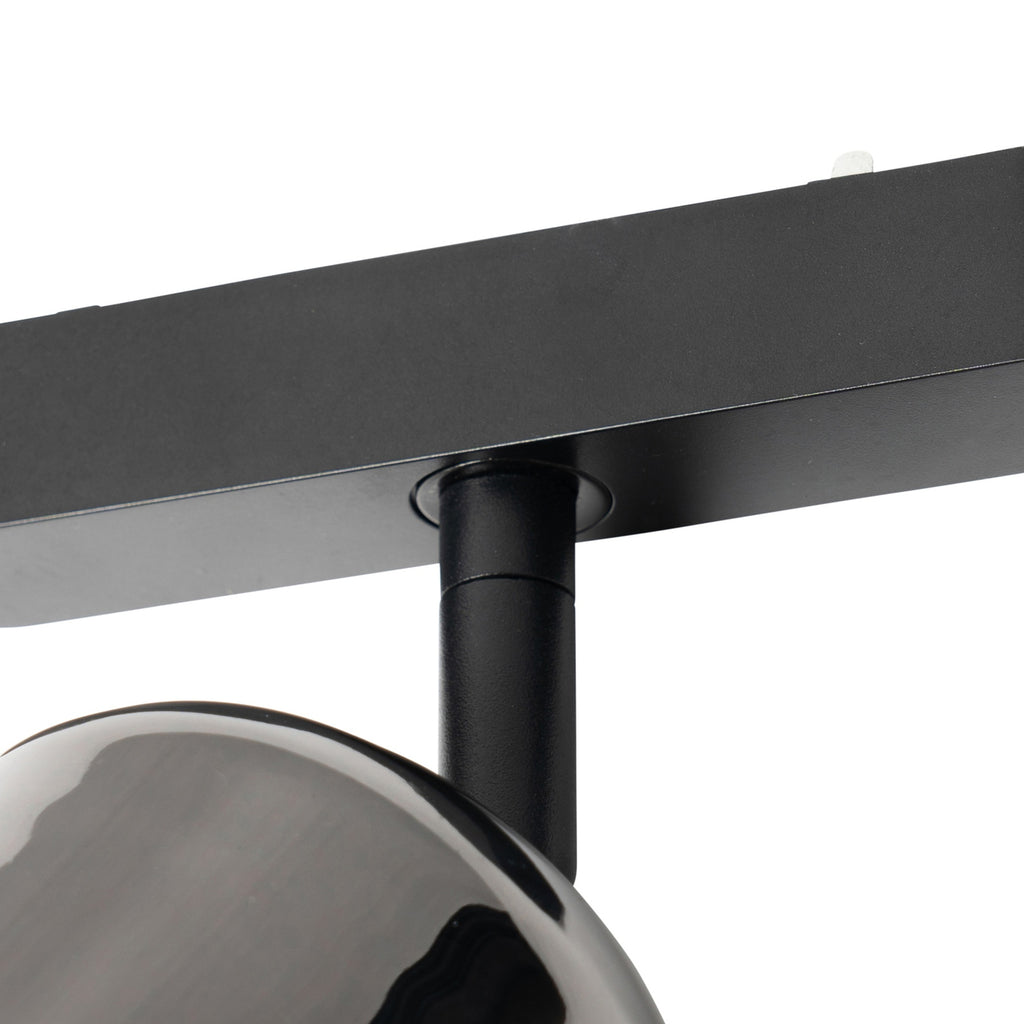 LED-spot 48V Lumaro grå aluminium Ø8,2 cm sideprofil
