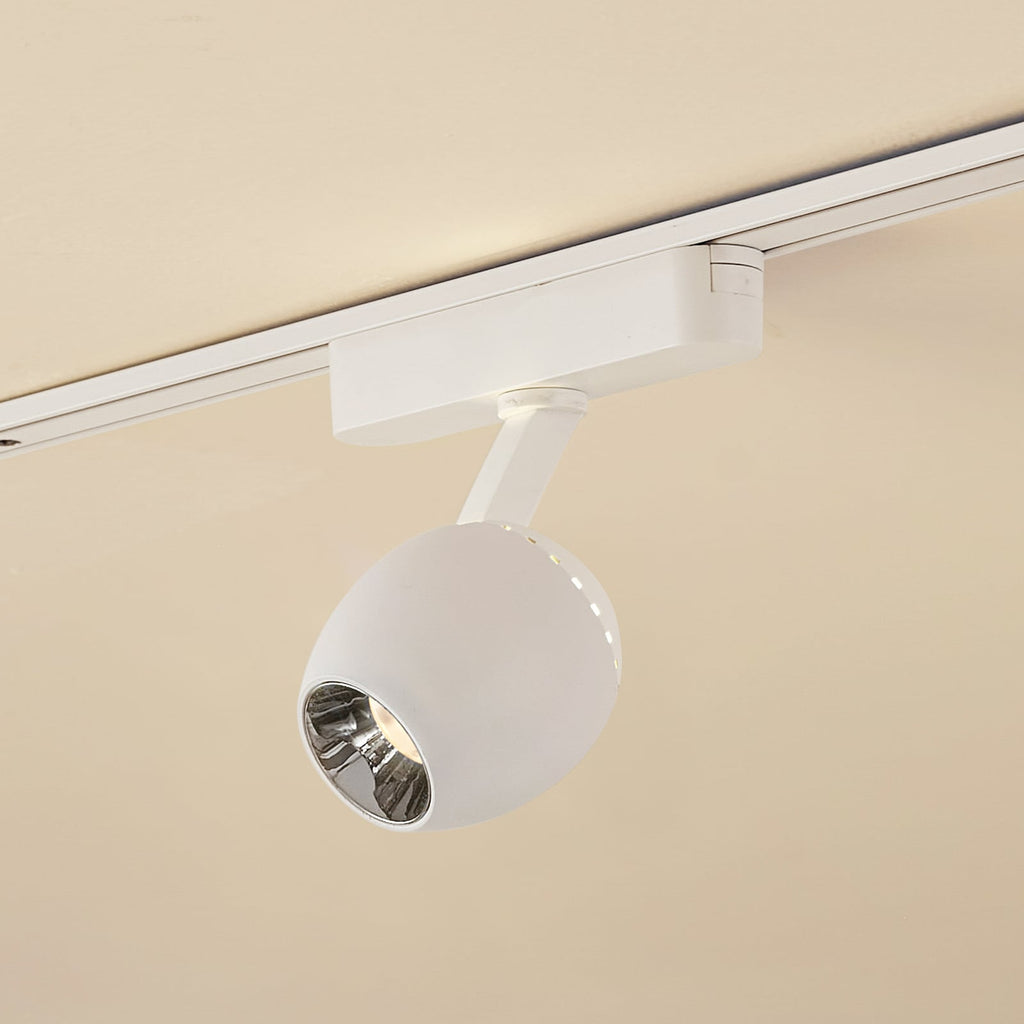 LED-spot 48V Lumaro hvit Ø6 cm dimbar CCT forfra