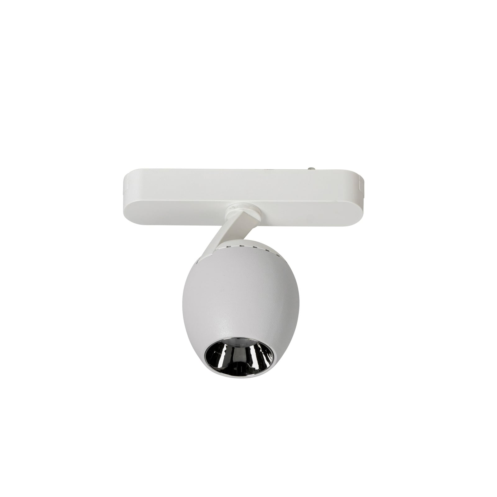 LED-spot 48V Lumaro hvit Ø6 cm dimbar CCT montert i skinnesystem