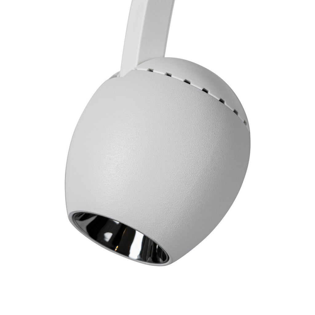 LED-spot 48V Lumaro hvit Ø6 cm dimbar CCT sideprofil