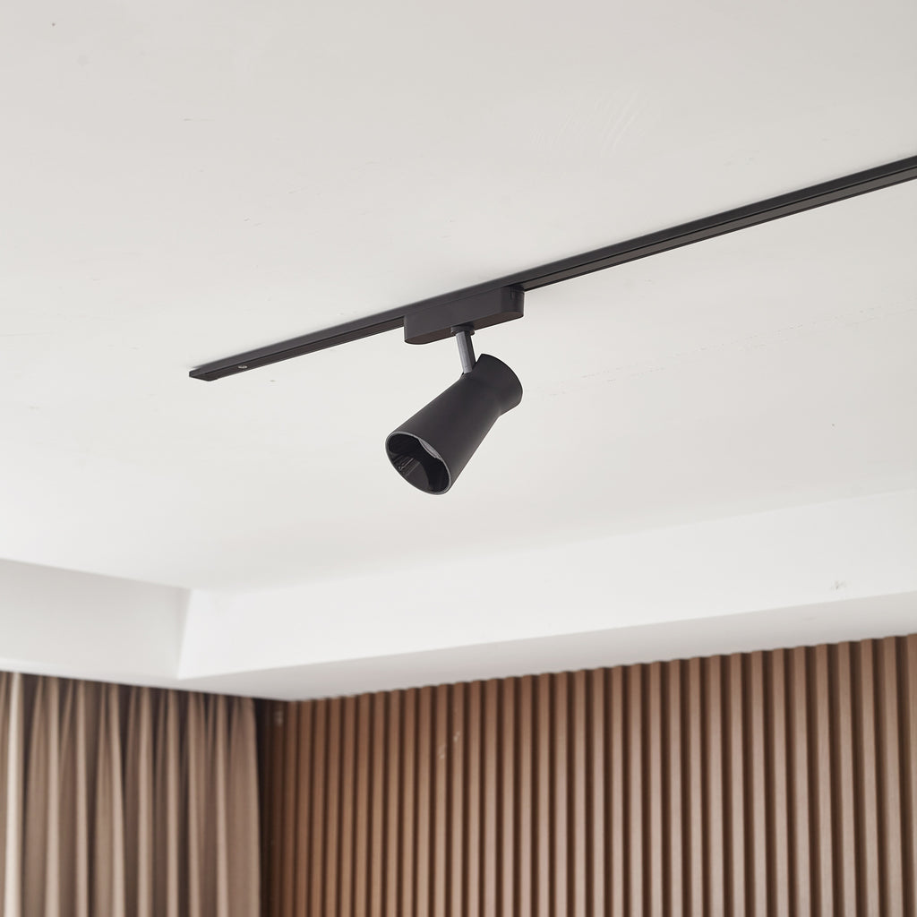 LED-spot 48V Lumaro svart Ø7 cm dimbar CCT detalj
