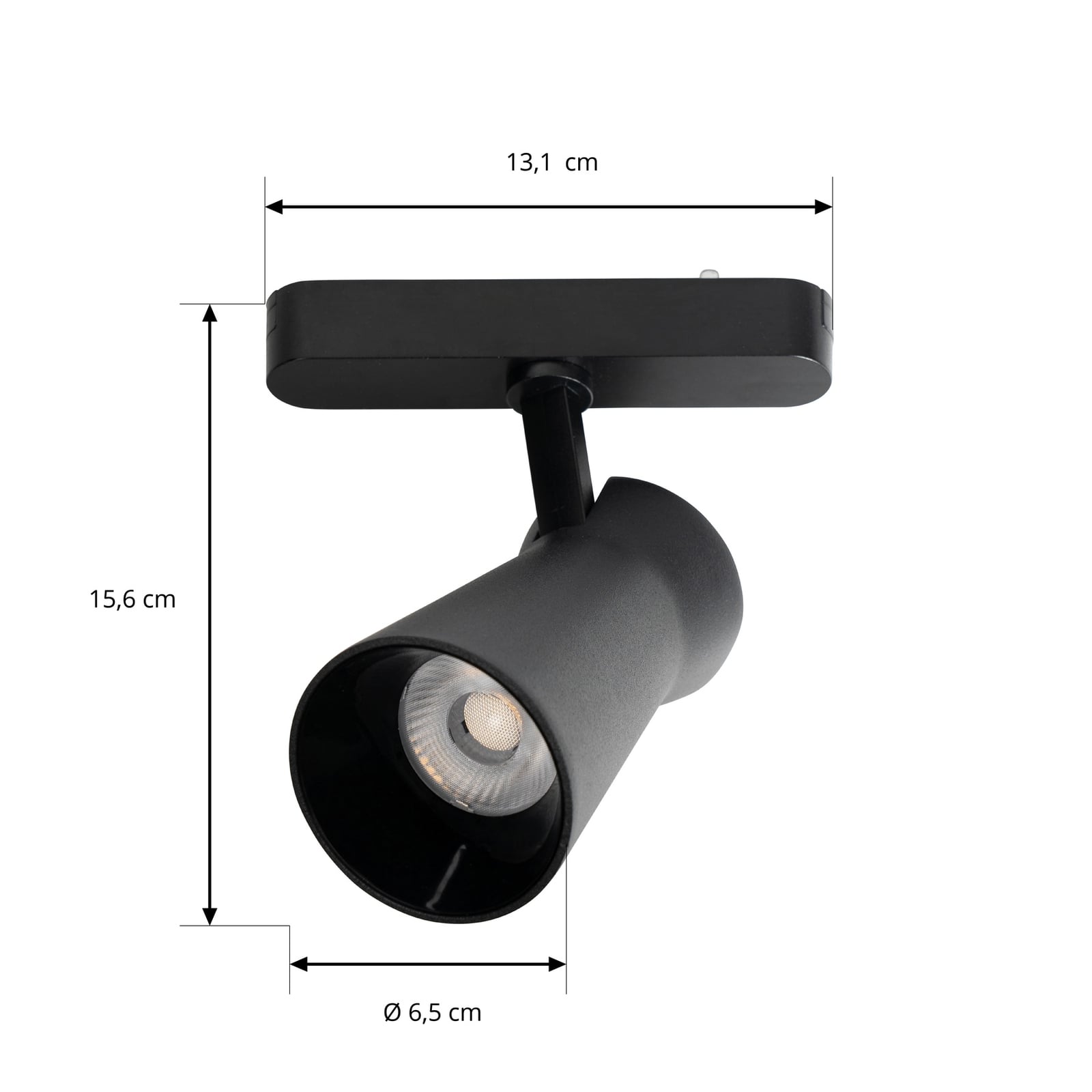 LED-spot 48V Lumaro svart Ø7 cm dimbar CCT nærbilde