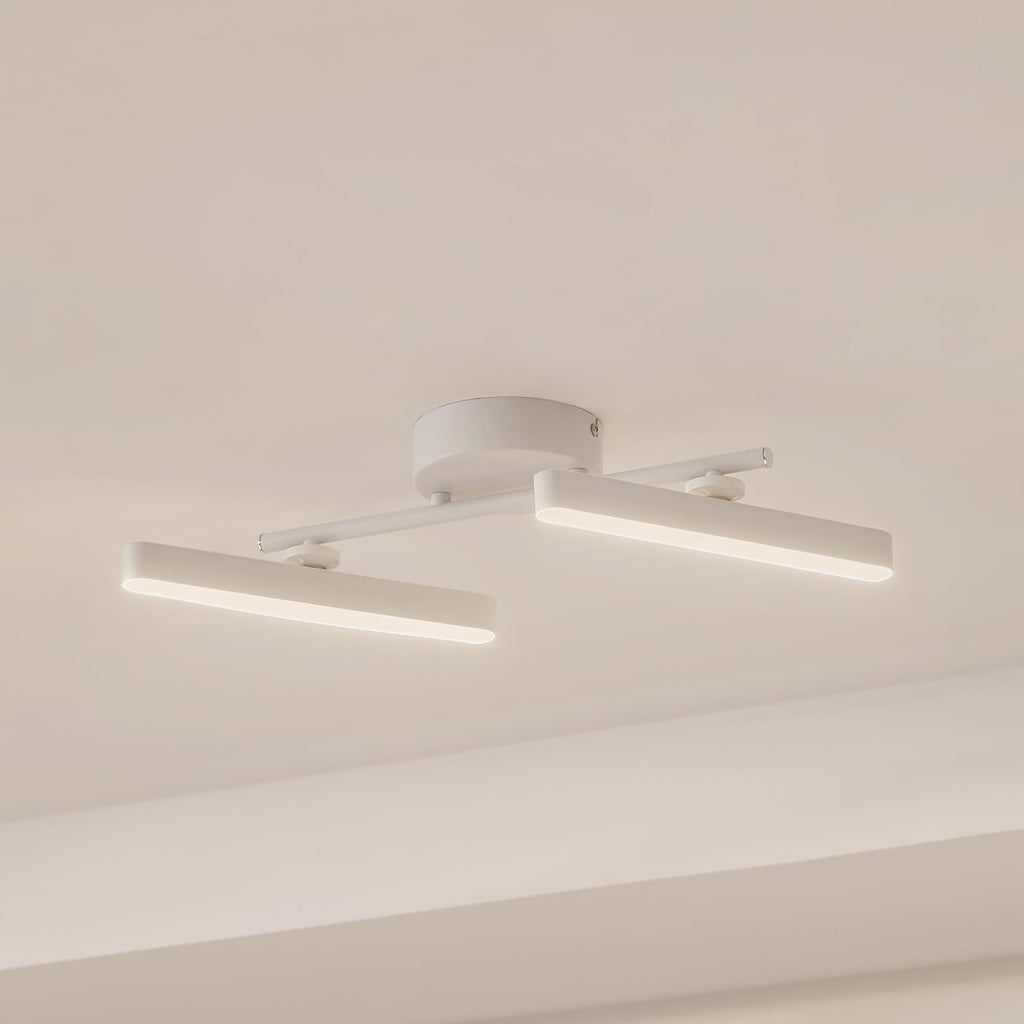 LED spot Eldrin 2-lys hvit dimbar 53,7 cm forfra