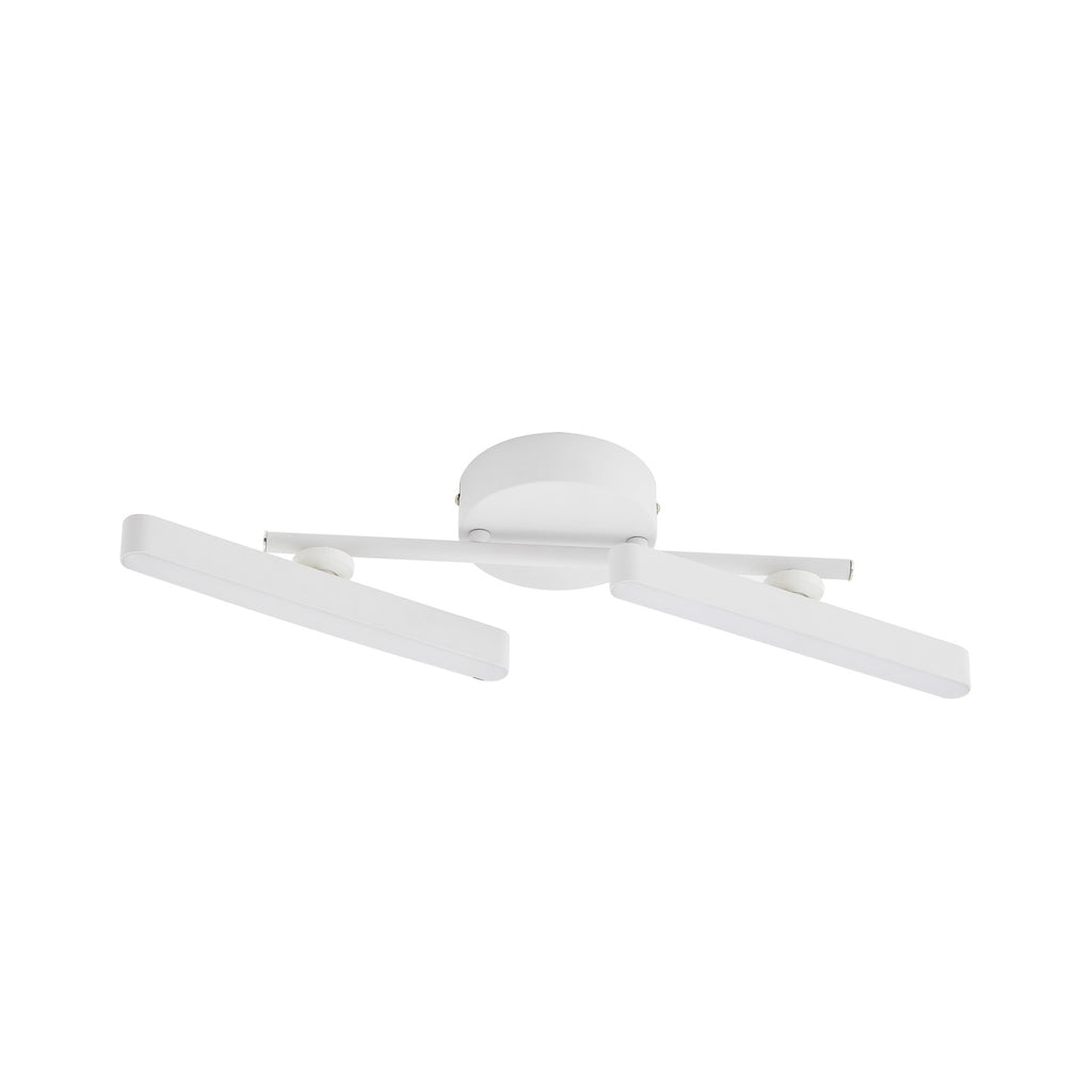 LED spot Eldrin 2-lys hvit dimbar 53,7 cm montert i tak
