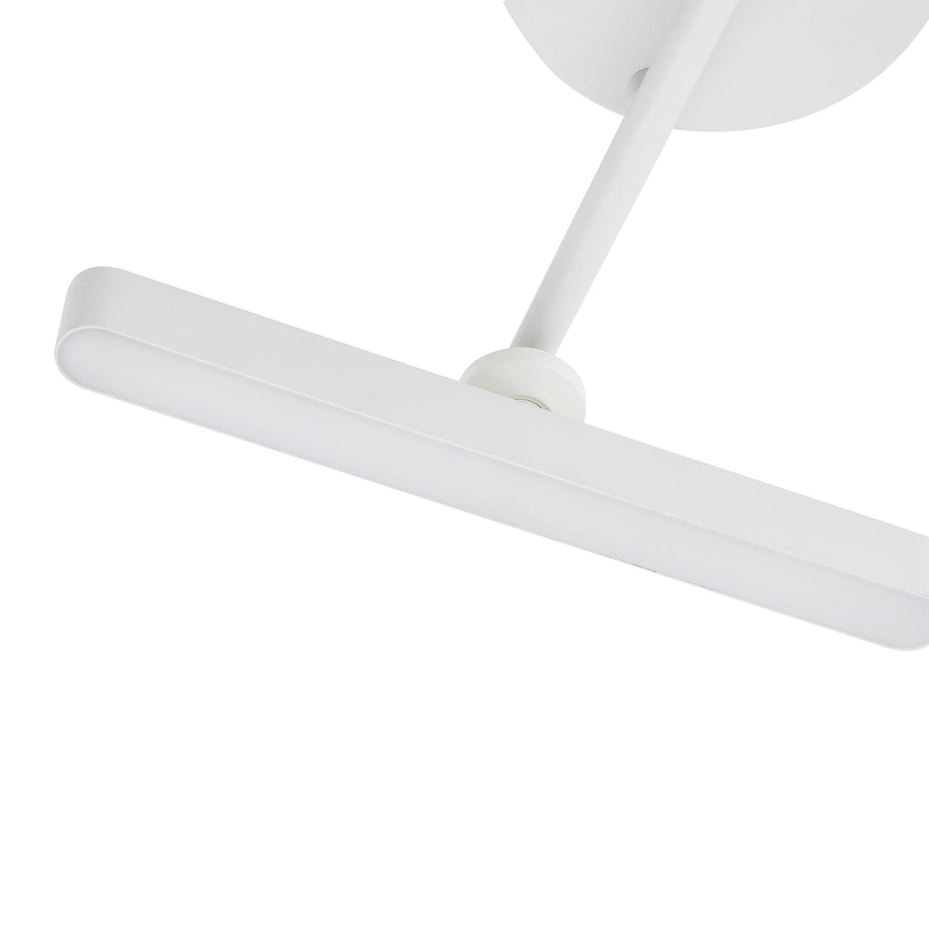 LED spot Eldrin 2-lys hvit dimbar 53,7 cm sideprofil