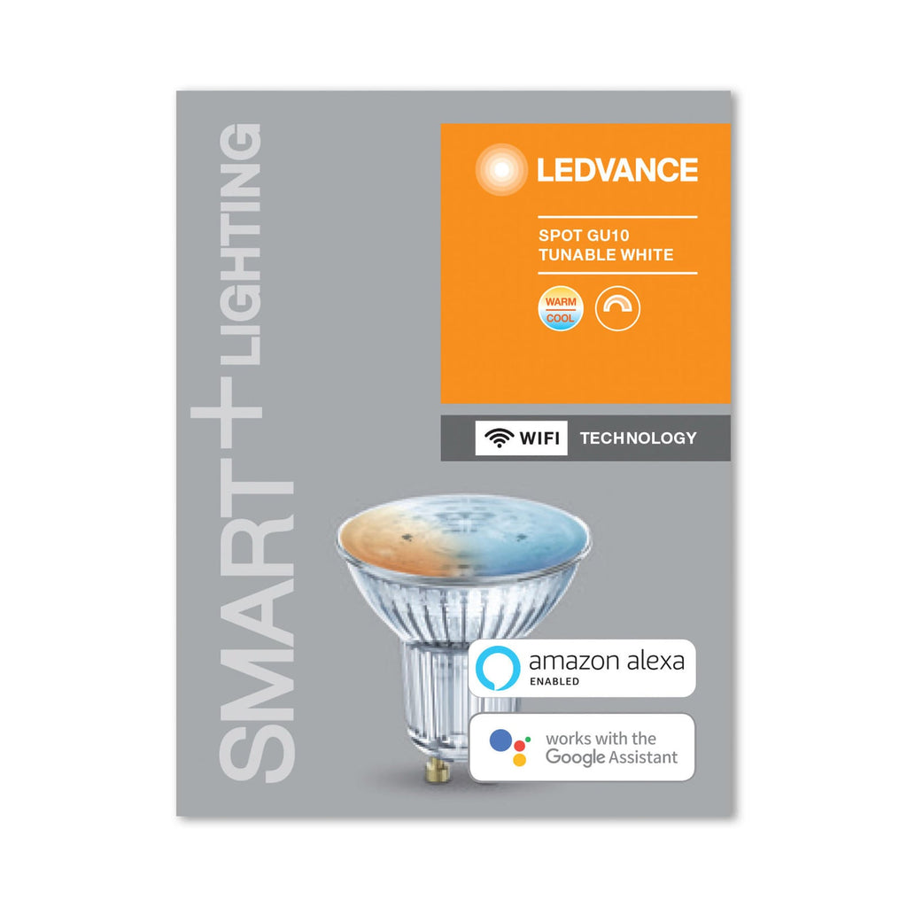 LED-spot GU10 4,9W 350lm CCT dimbar WiFi 45° - LEDVANCE SMART+ detalj av lyskilde