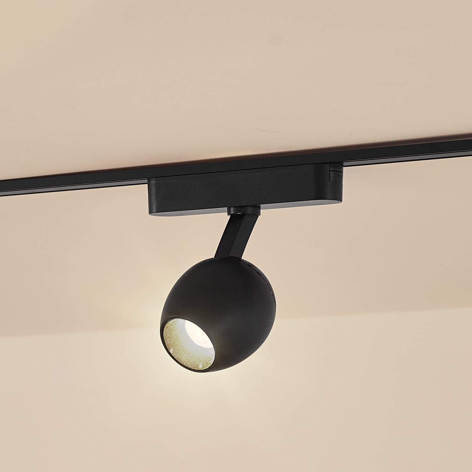 LED spot Lumaro 48V CCT dimbar svart Ø6,2 cm forfra