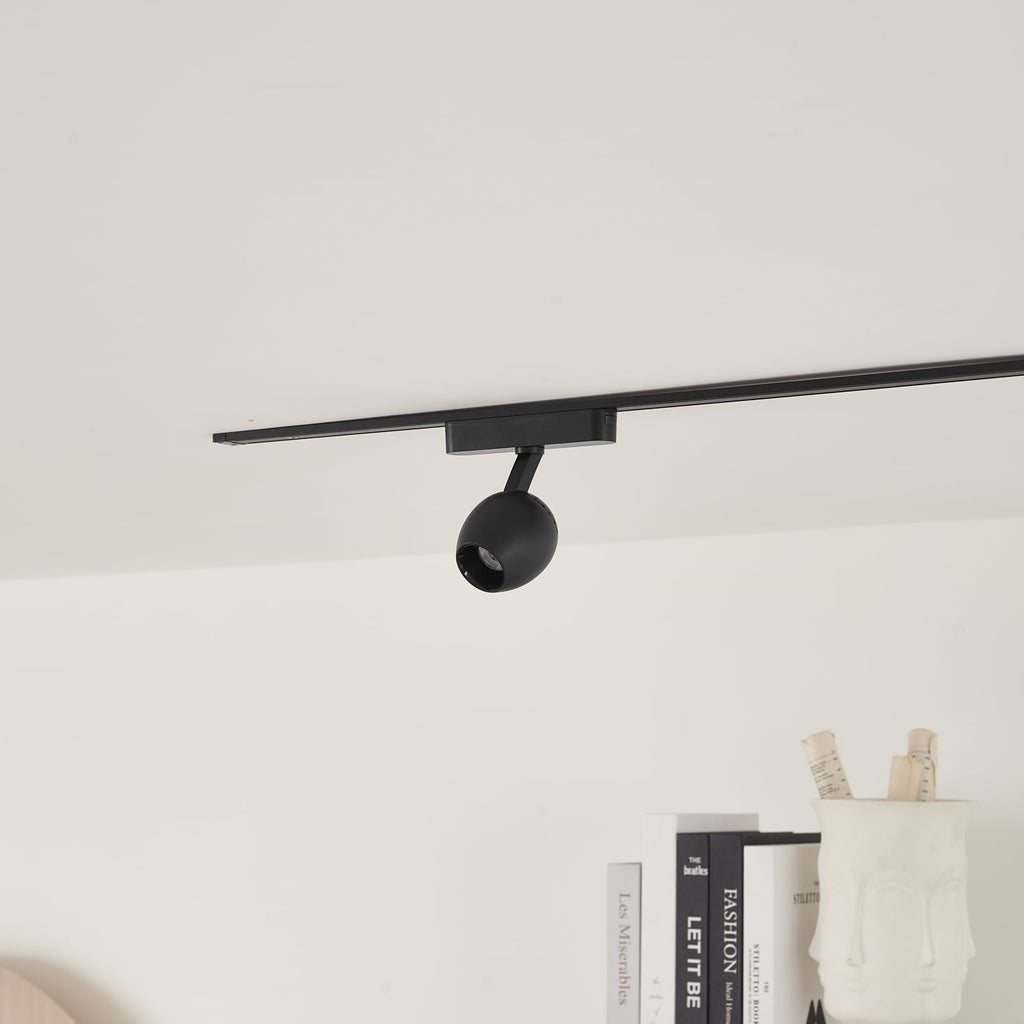 LED spot Lumaro 48V CCT dimbar svart Ø6,2 cm detalj