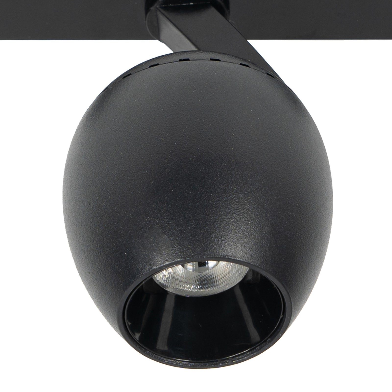LED spot Lumaro 48V CCT dimbar svart Ø6,2 cm fra siden