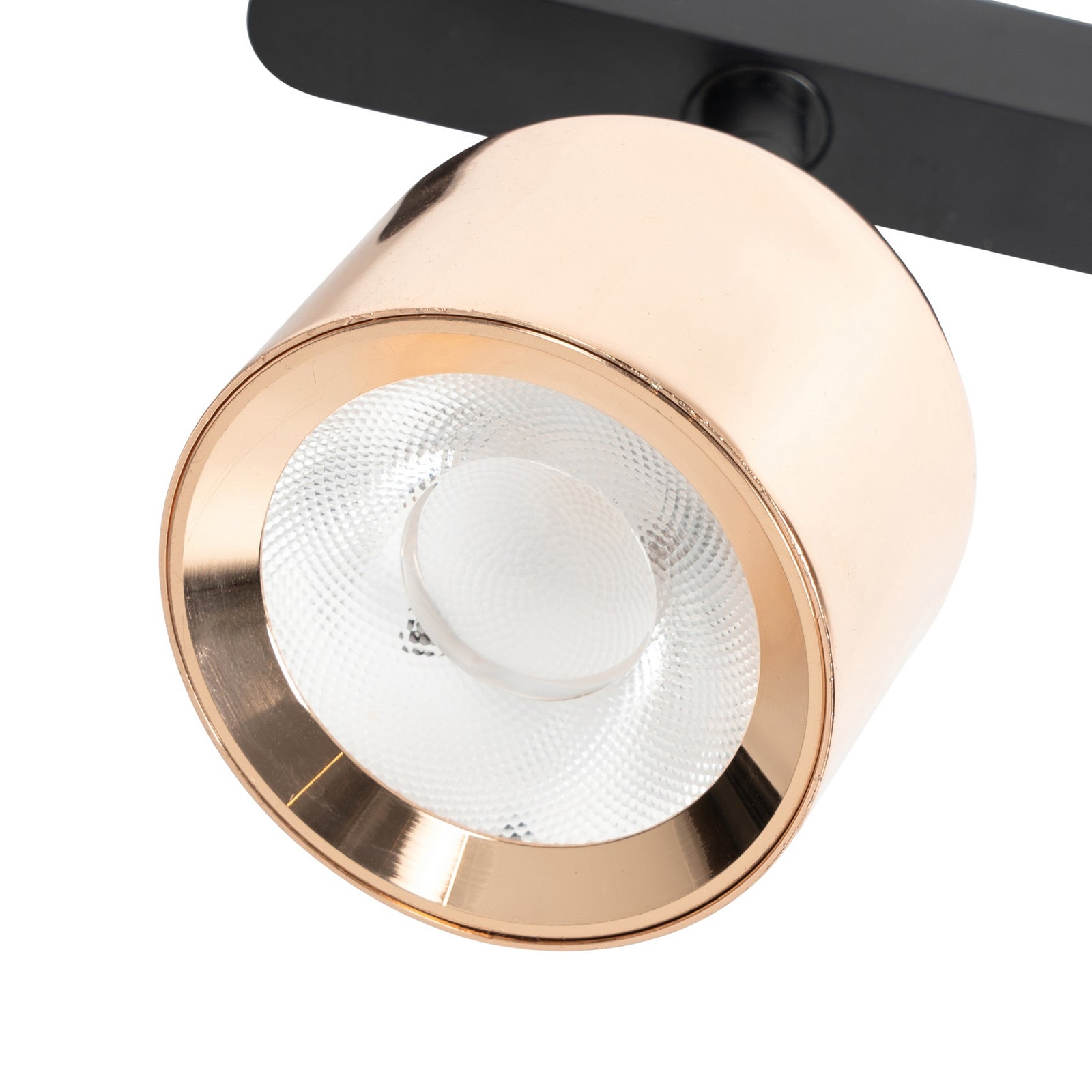 LED-spot Lumaro 48V dimbar CCT roségull Ø8,2 cm aluminium lysfargejustering