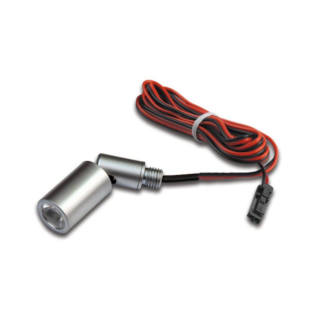 LED spot Point S eloksert aluminium 1W nøytralhvit fra front