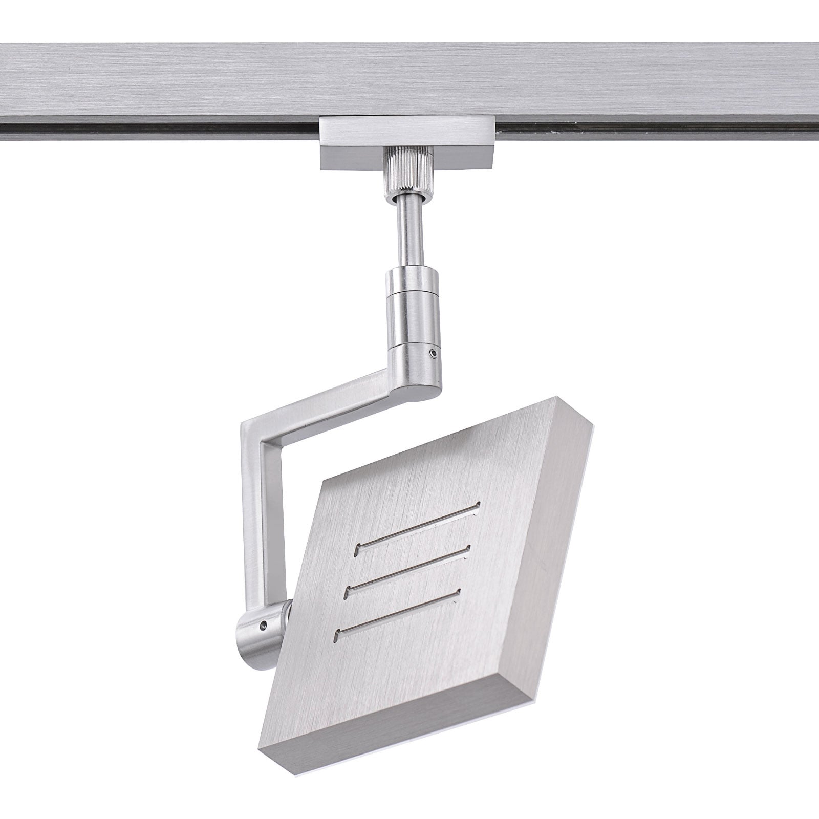 LED-spot for skinnesystem matt nikkel 9,5W dimbar forfra