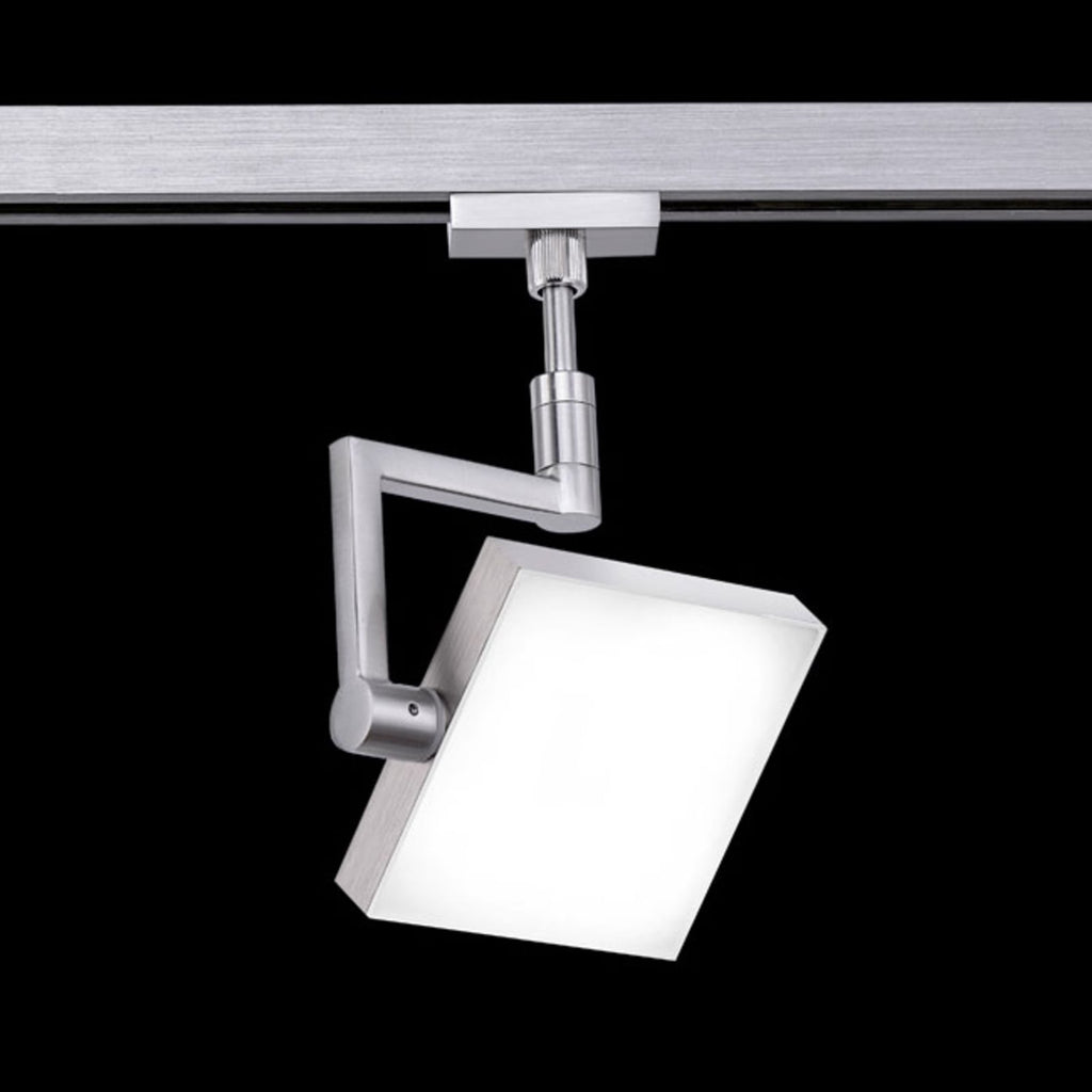 LED-spot for skinnesystem matt nikkel 9,5W dimbar bakside