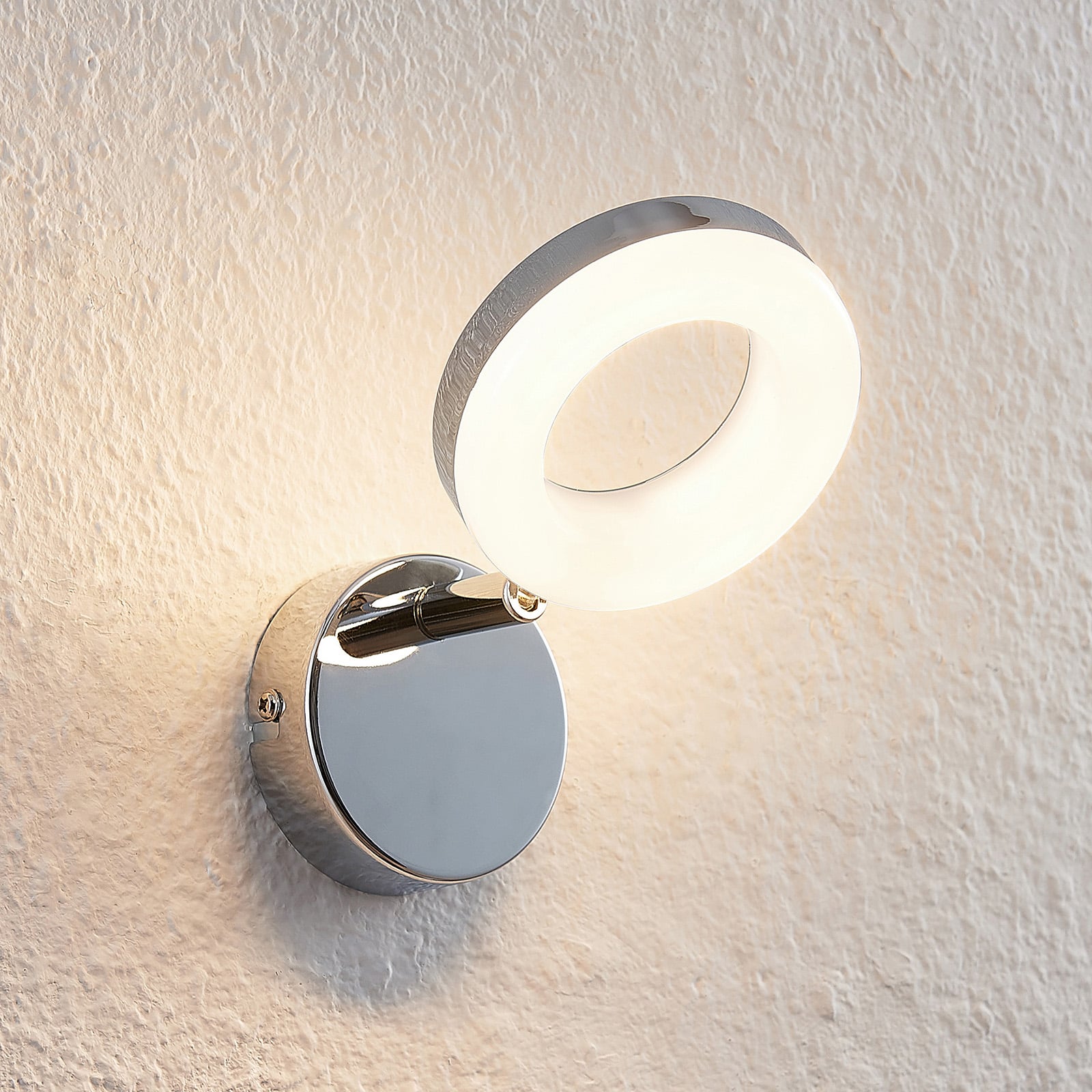 LED spot Tioklia 1-lys krom metall forfra