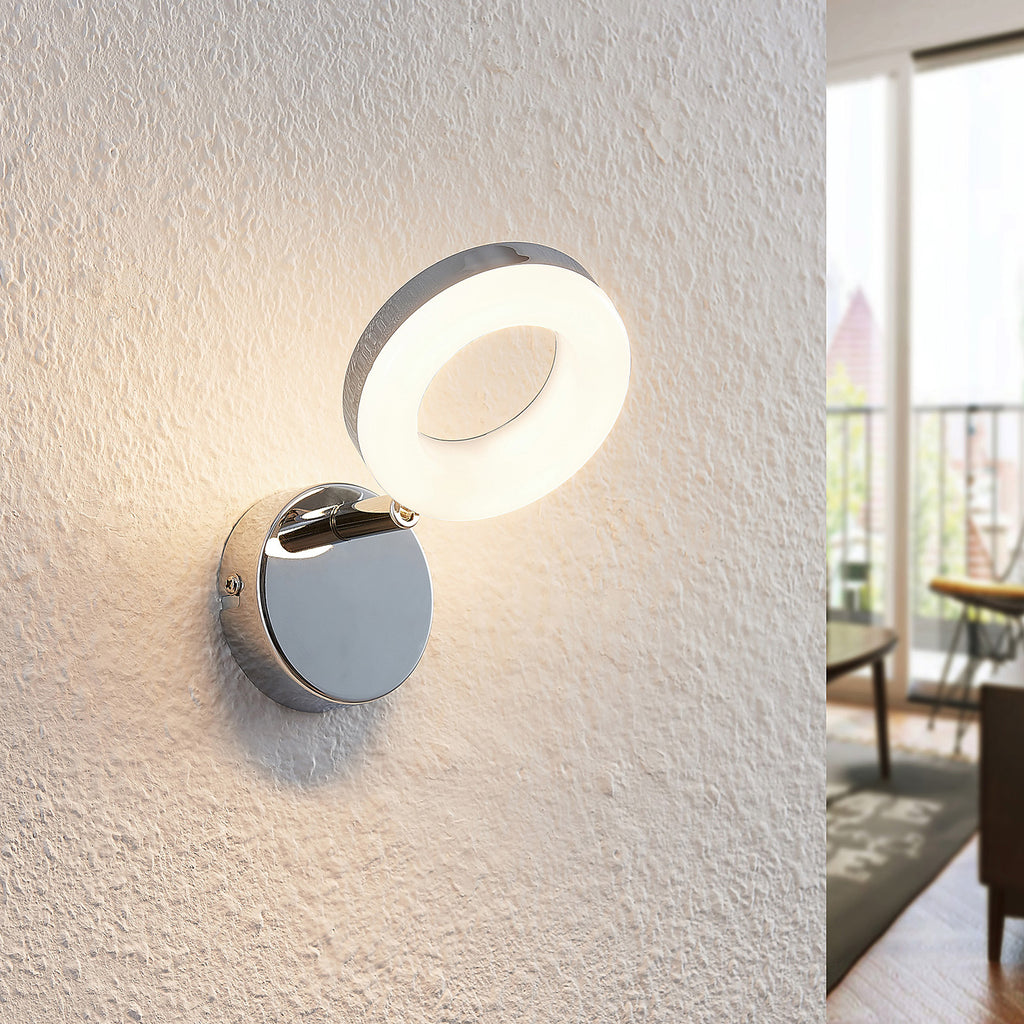 LED spot Tioklia 1-lys krom metall bakside