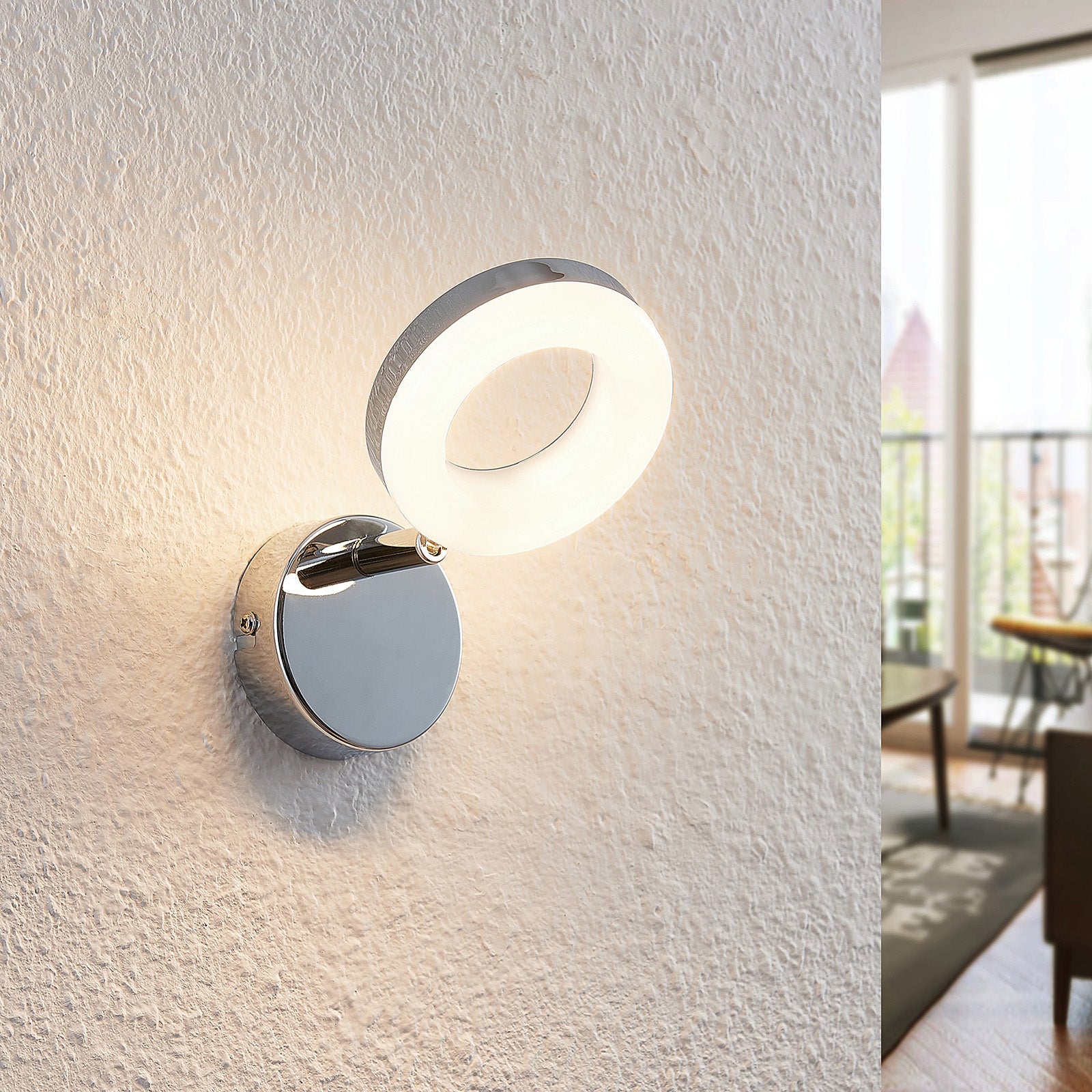 LED spot Tioklia 1-lys krom metall bakside