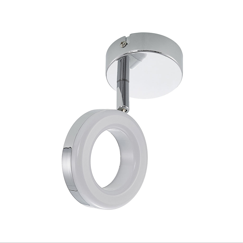 LED spot Tioklia 1-lys krom metall detalj av ledd