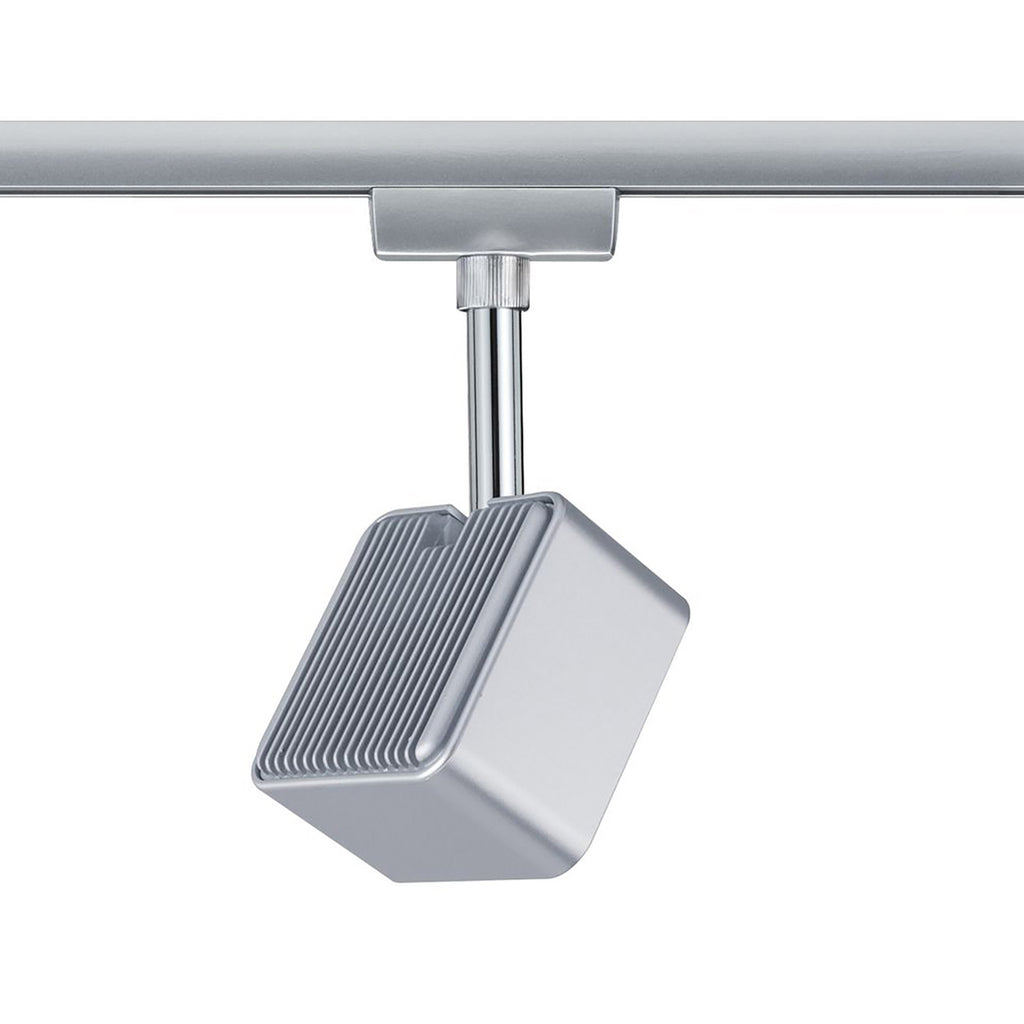 LED-spot URail Cube dimbar krom 8W 2700K Paulmann bakside