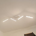 LED spotlist Eldrin 4-lys dimbar 111,5 cm matt hvit forfra