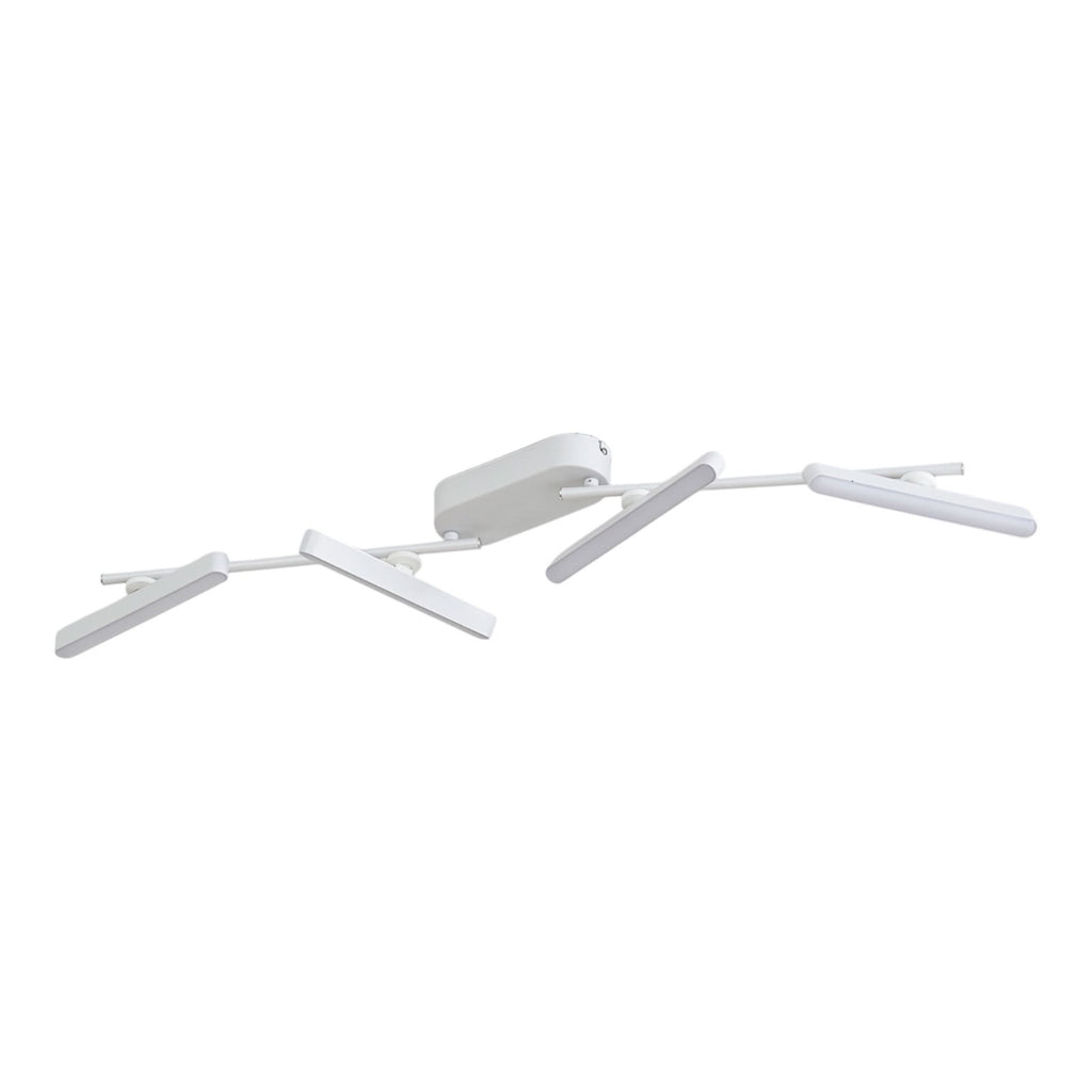 LED spotlist Eldrin 4-lys dimbar 111,5 cm matt hvit monteringsdetaljer