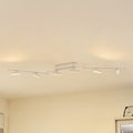 LED spotlist Eldrin 6-lys dimbar hvit 152 cm forfra