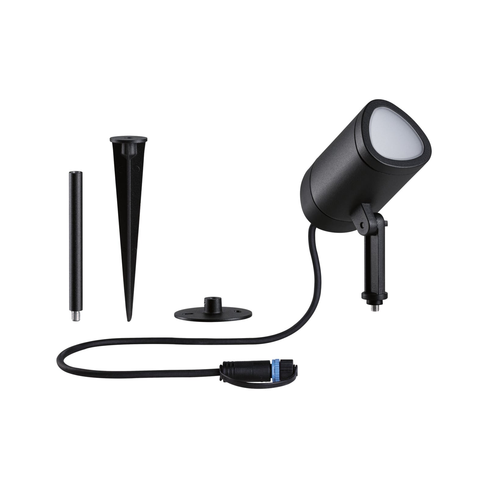 LED-spydspot Shira Zigbee RGBW dimbar IP65 - Paulmann fjernkontroll