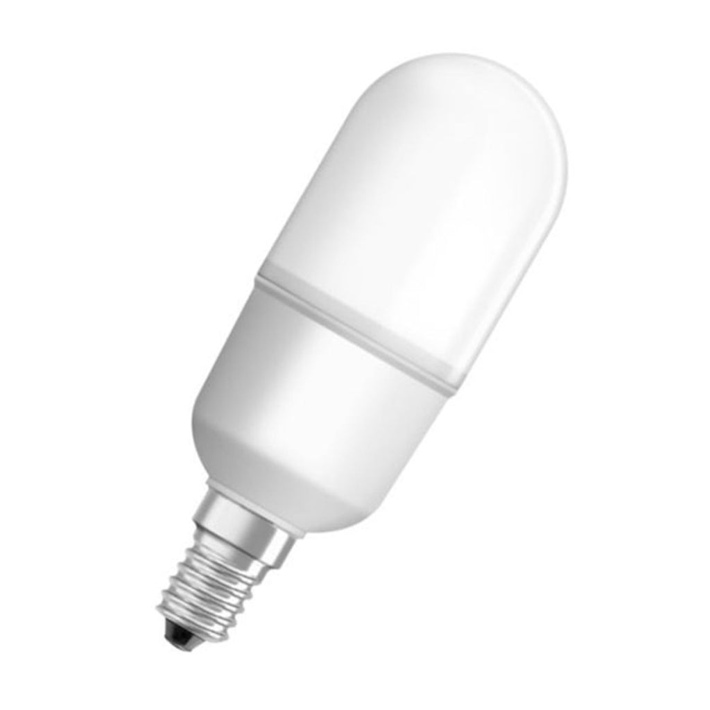 LED stavpære E14 8,5W 2700K matt 806 lm OSRAM forfra