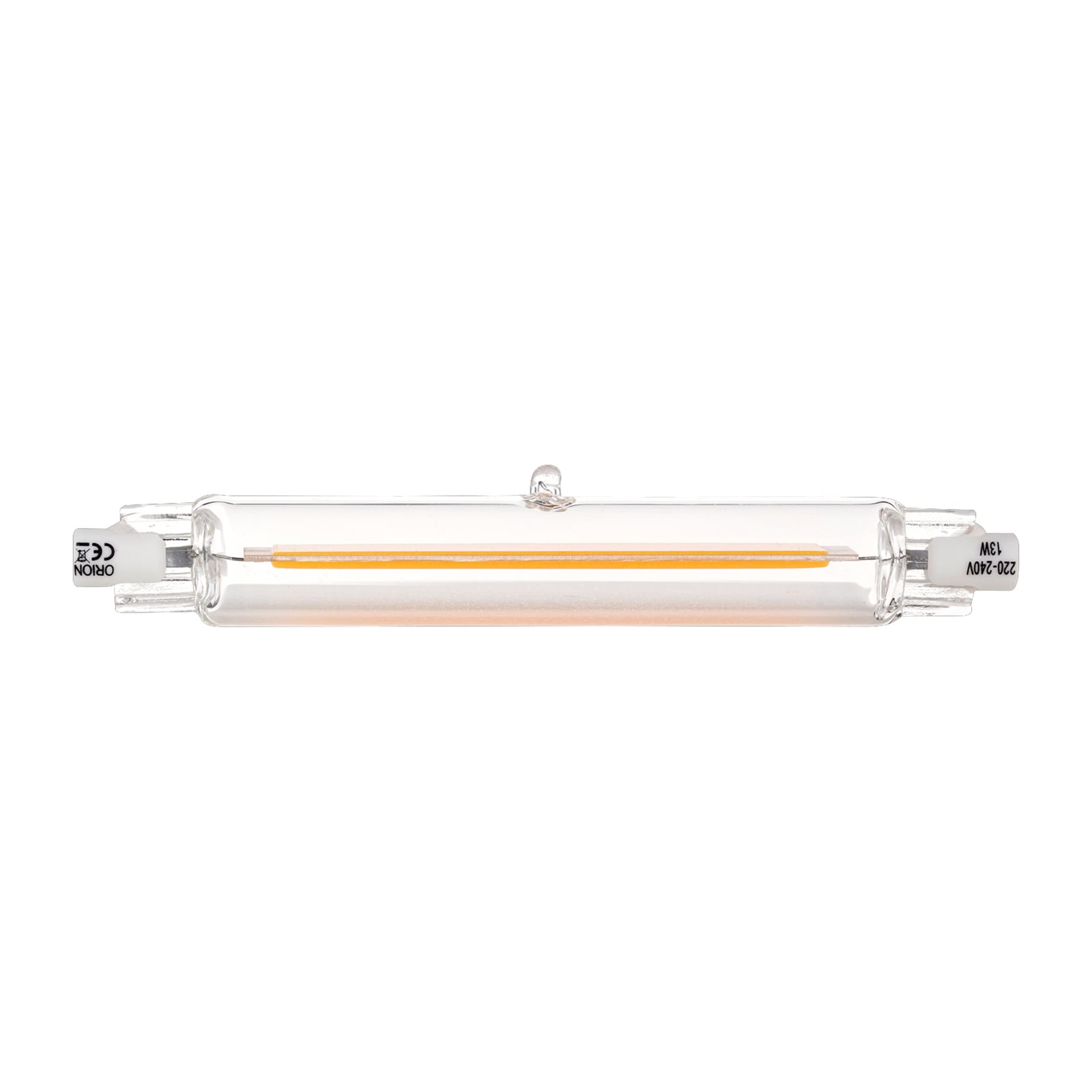 LED stavpære R7s 118 mm 10W 3000K filament klar forfra