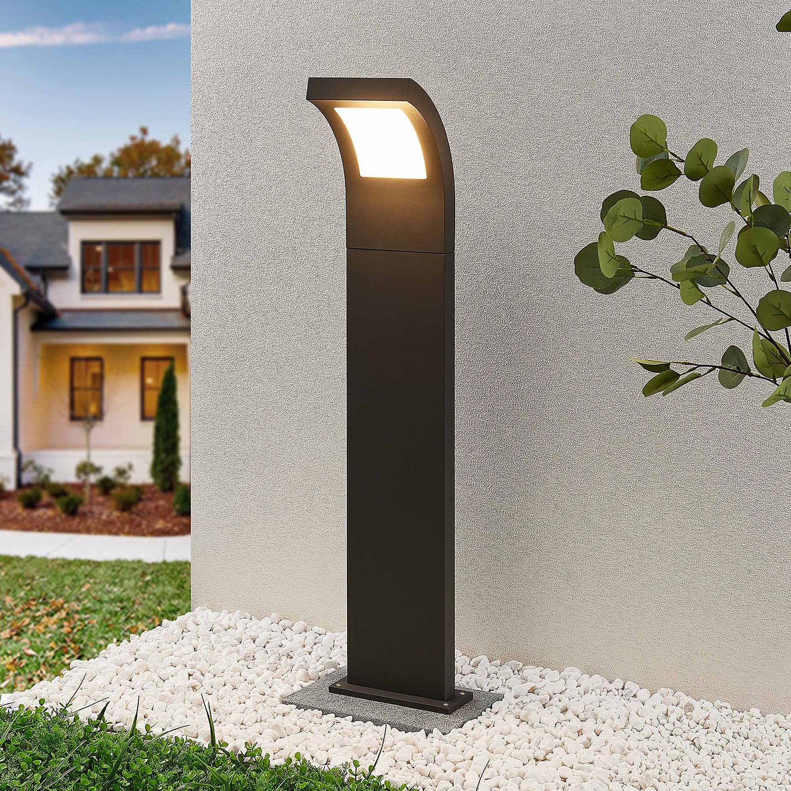 LED sti-lampe Advik antrasitt aluminium 100 cm forfra