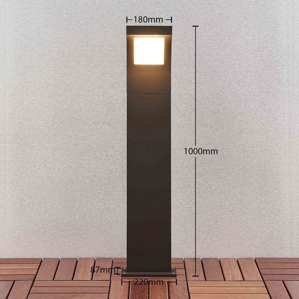 LED sti-lampe Advik antrasitt aluminium 100 cm nærbilde av materiale