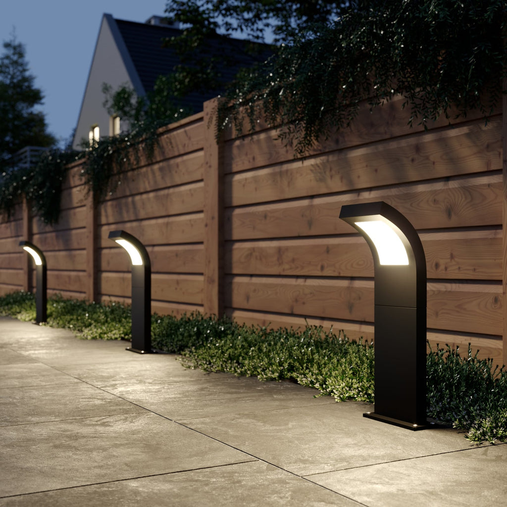 LED sti-lampe Advik antrasitt aluminium 60 cm IP65 bakside