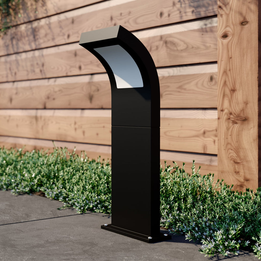 Detalj av LED sti-lampe Advik antrasitt aluminium 60 cm IP65