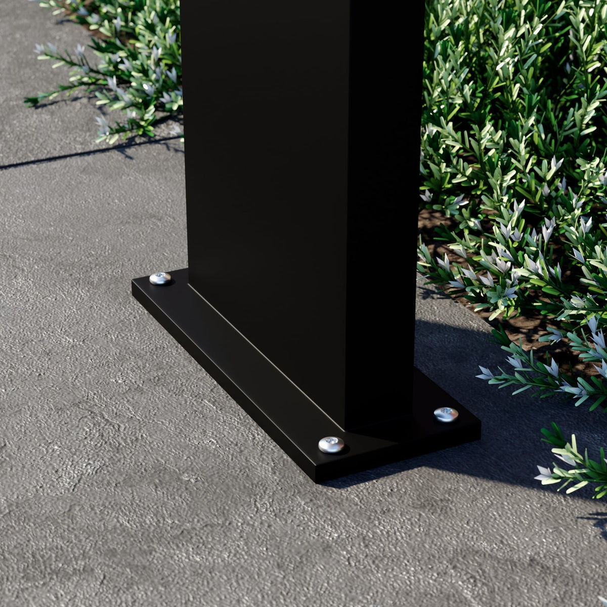 LED sti-lampe Advik antrasitt aluminium 60 cm IP65 montert i uteområde