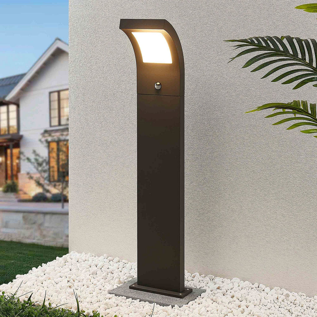 LED sti-lampe Advik med bevegelsessensor 100 cm grafitt IP54 forfra