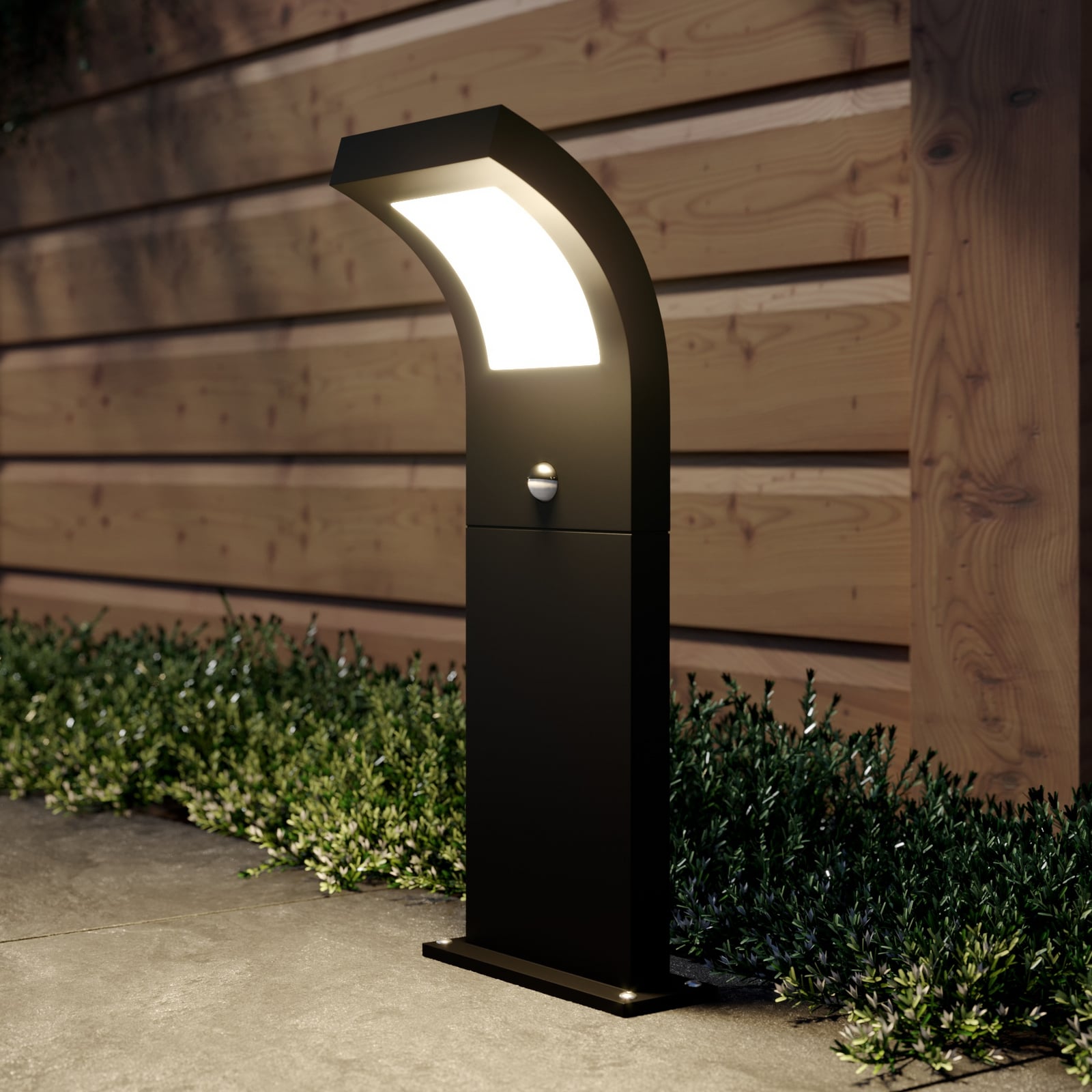 LED sti-lampe Advik med bevegelsessensor 60 cm grafitt forfra