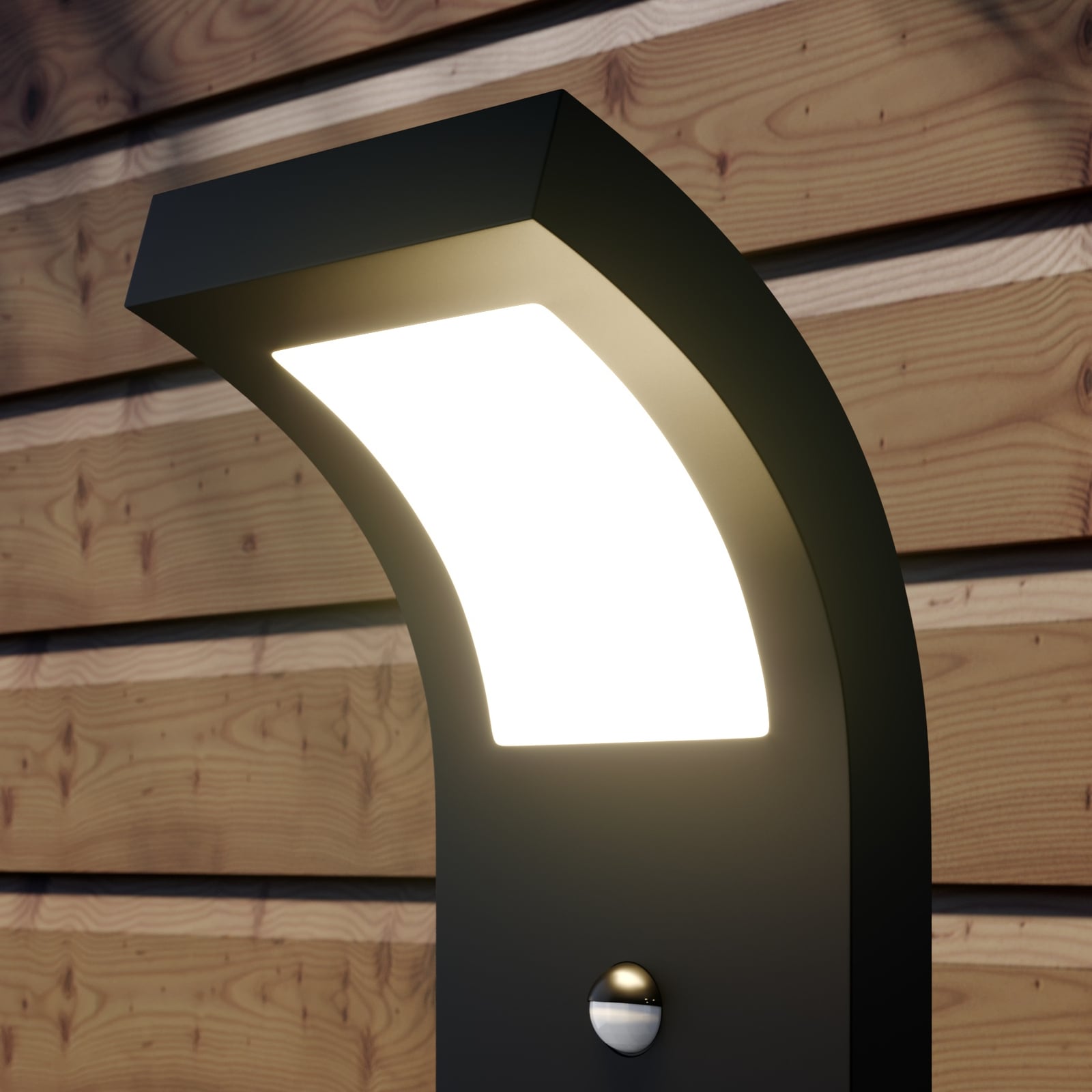LED sti-lampe Advik med bevegelsessensor nærbilde av sensor