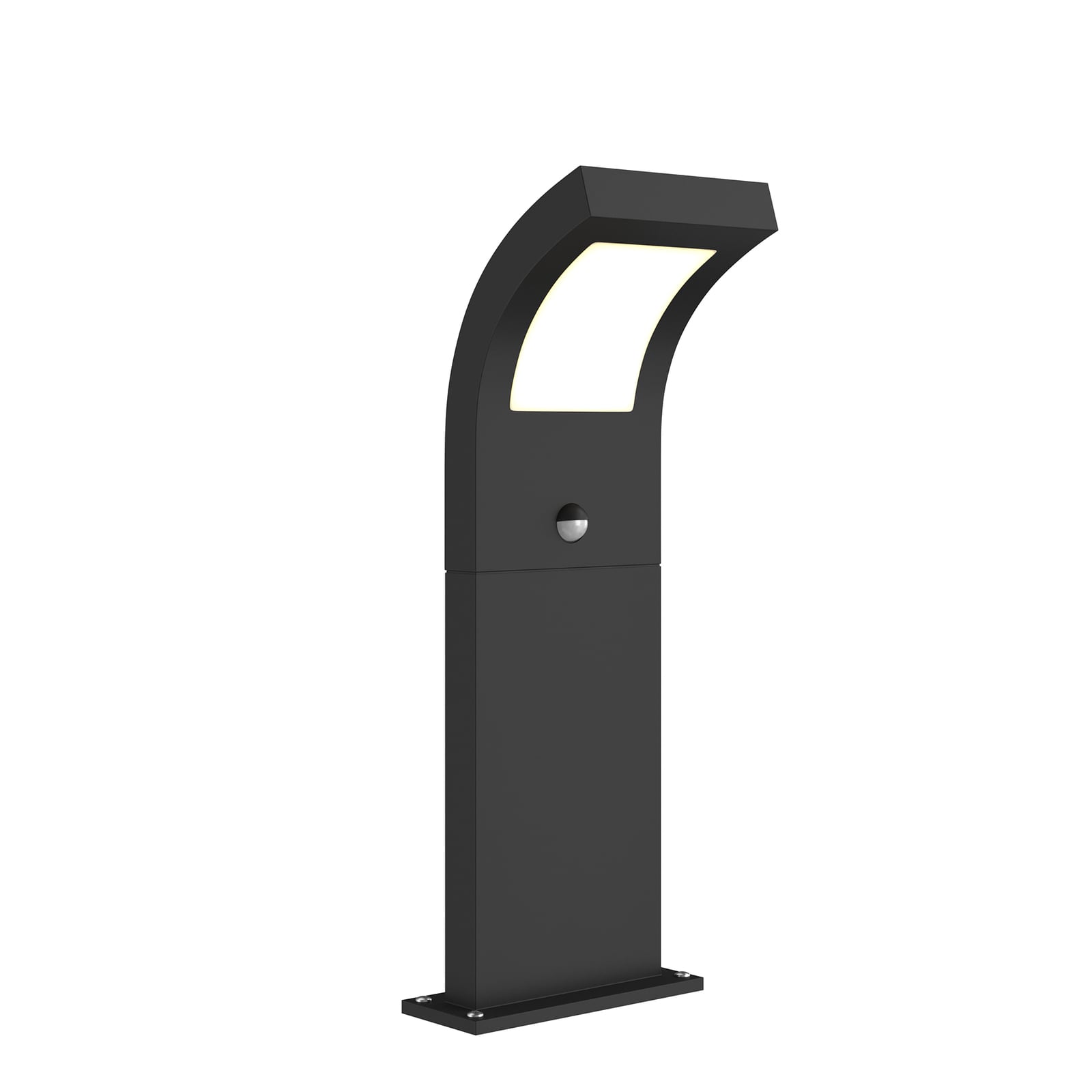 LED sti-lampe Advik med bevegelsessensor grafitt finish detalj