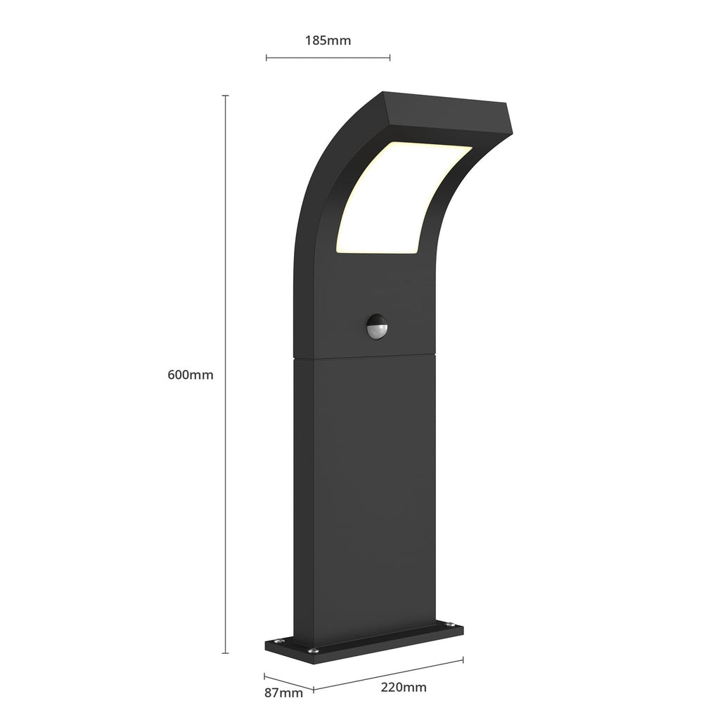 LED sti-lampe Advik med bevegelsessensor lyskilde og bevegelsessensor