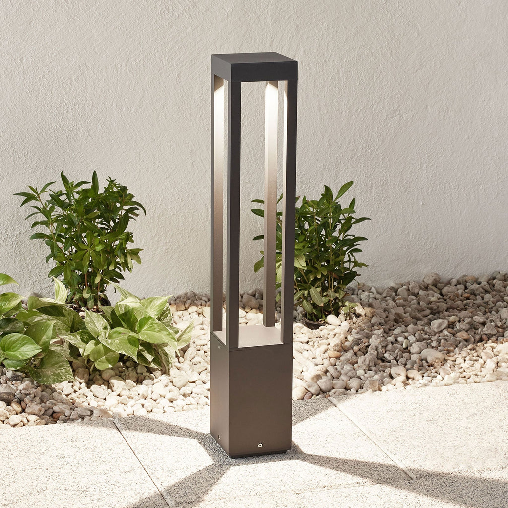 LED sti-lampe Agra mørkegrå aluminium 65 cm forfra