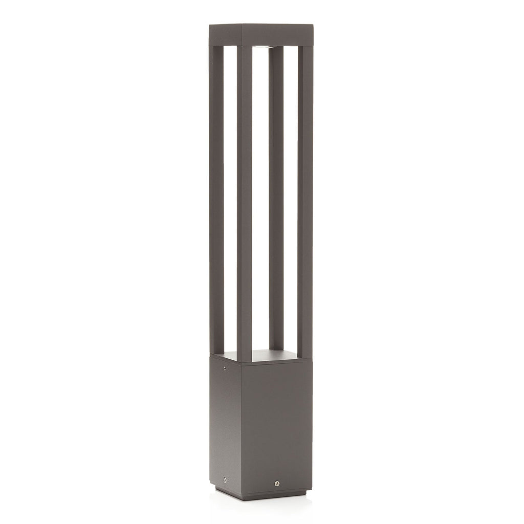 LED sti-lampe Agra mørkegrå aluminium 65 cm montert i hage