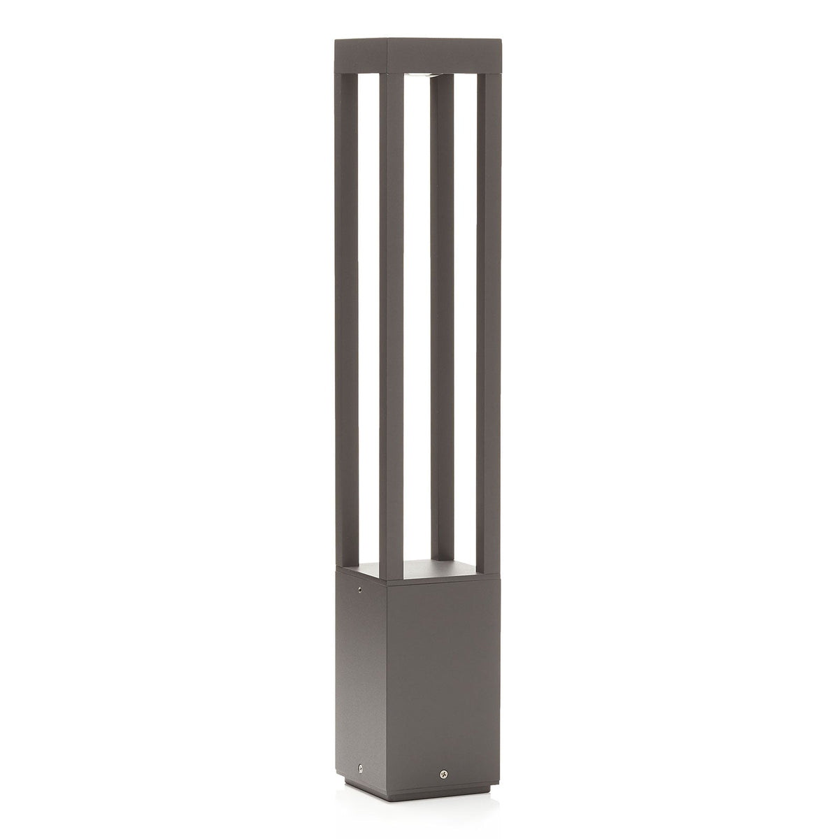 LED sti-lampe Agra mørkegrå aluminium 65 cm montert i hage