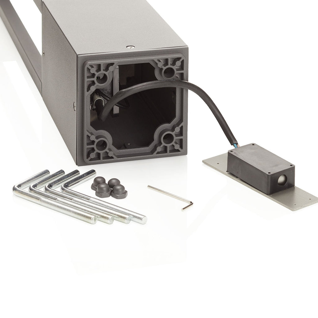 LED sti-lampe Agra mørkegrå aluminium 65 cm med LED-lys
