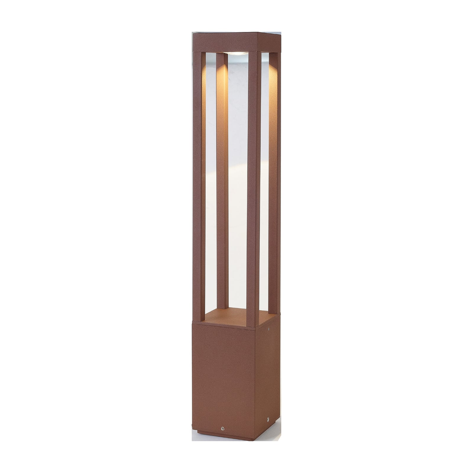 LED sti-lampe Agra rustfarget aluminium 65 cm bakside