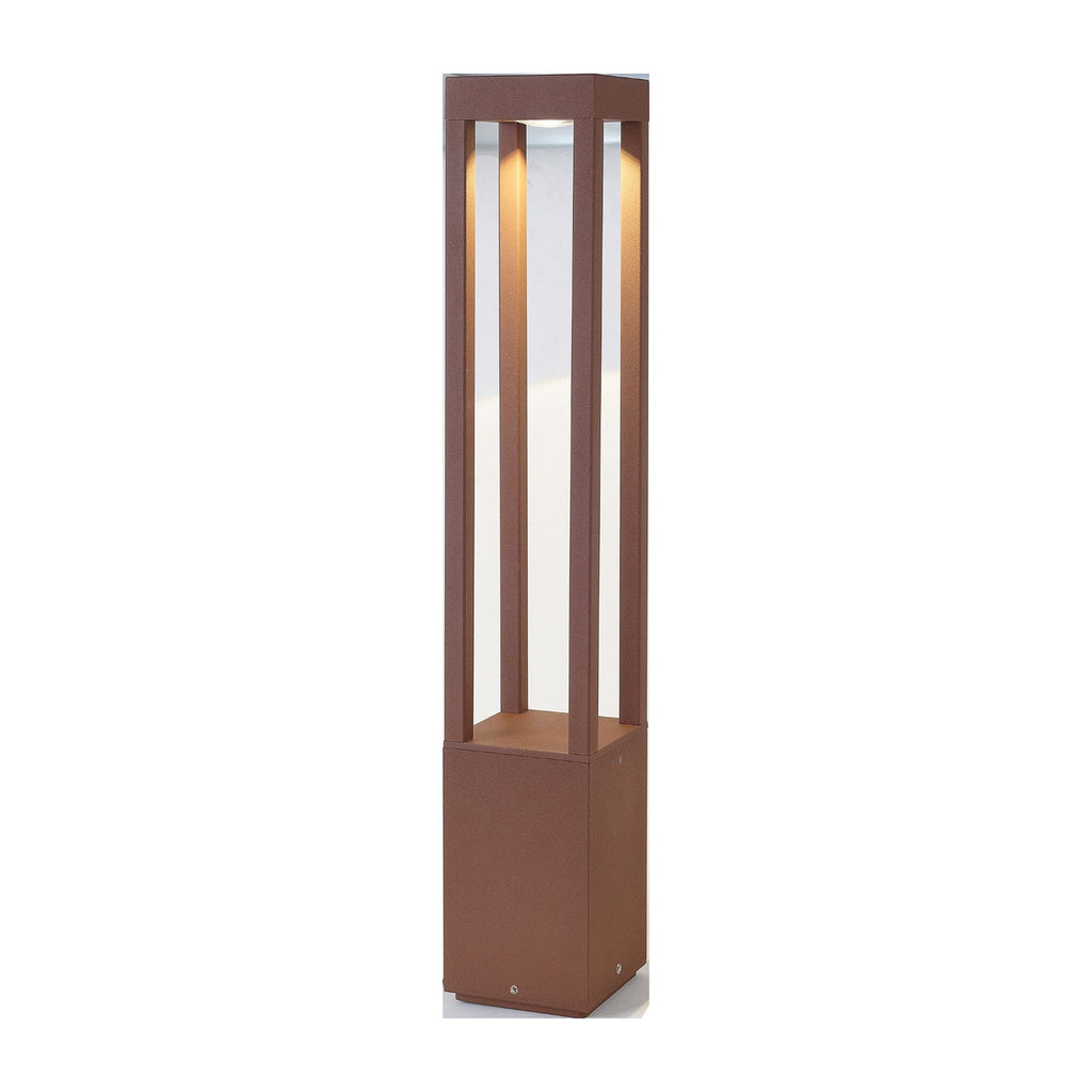 LED sti-lampe Agra rustfarget aluminium 65 cm bakside